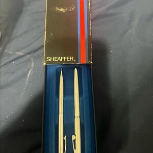 Sheaffer Silver Pen and Pencil Set